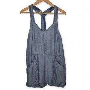 NWT Addison T Back Tank Dress Women's Adjustable Shoulder Strap Light Denim M